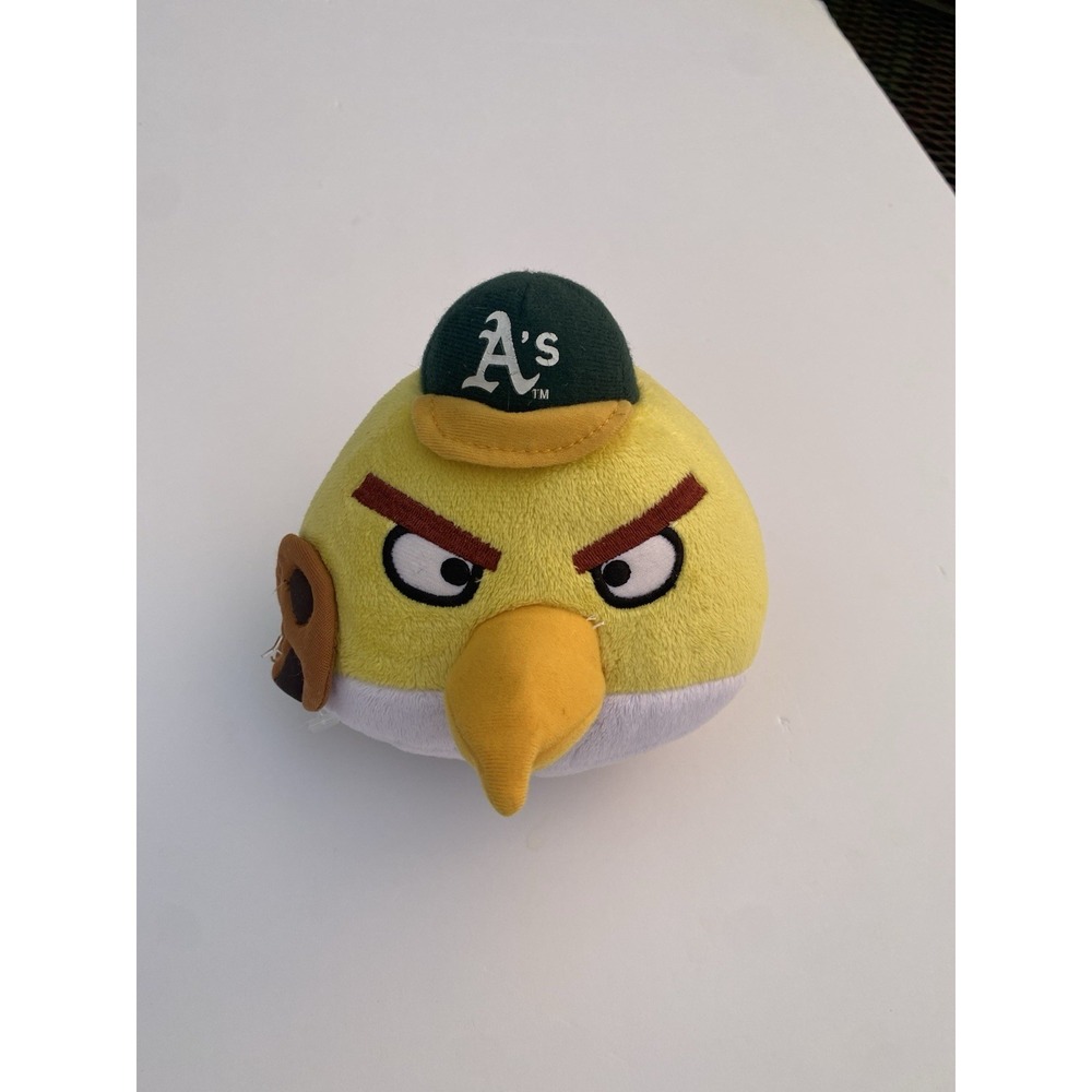 Angry Birds Oakland‎ A's Baseball Plush Yellow Stuffed Animal Toy